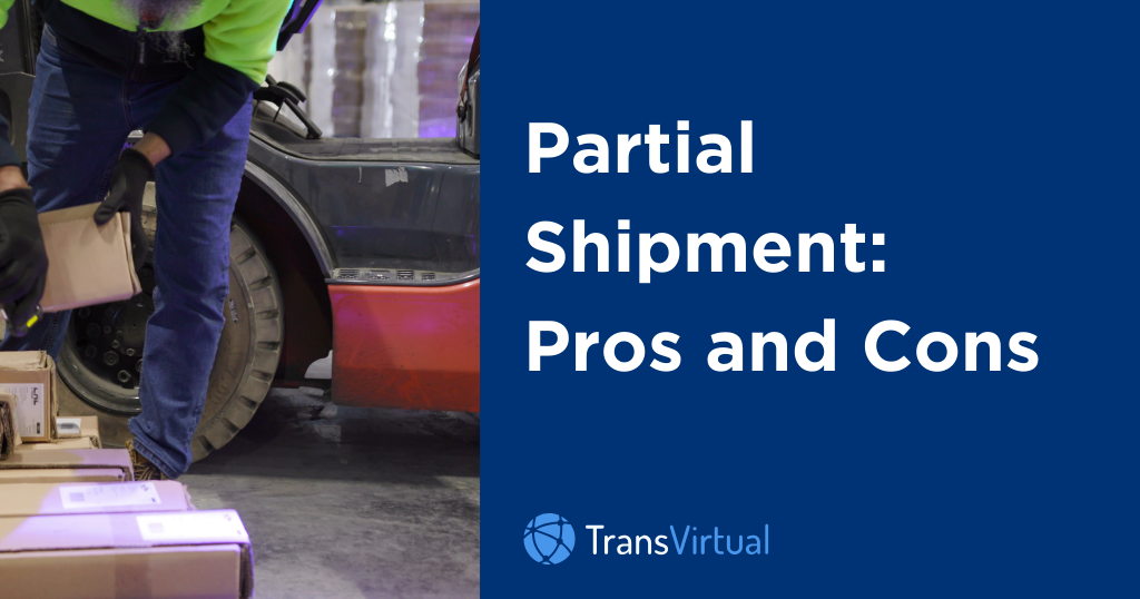 what is a partial shipment